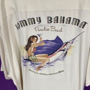 Tommy Bahama silk shirt.